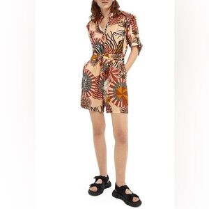 Scotch & Soda brown multi color romper size XS